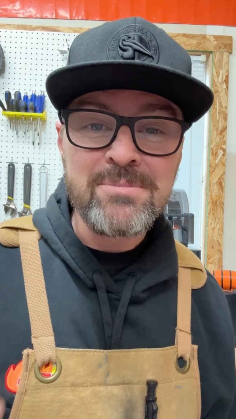 Brandon Carroll, founder of Bit & Grain, in his workshop